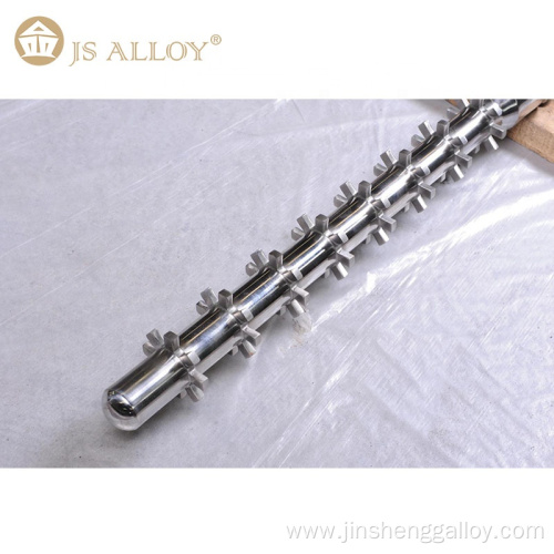 Bimetallic high speed high output SKD extruding screw and barrel for pe pipe 90/37